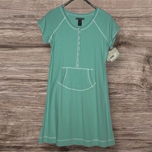Cozy Mint Green Nightgown with Snack Pocket